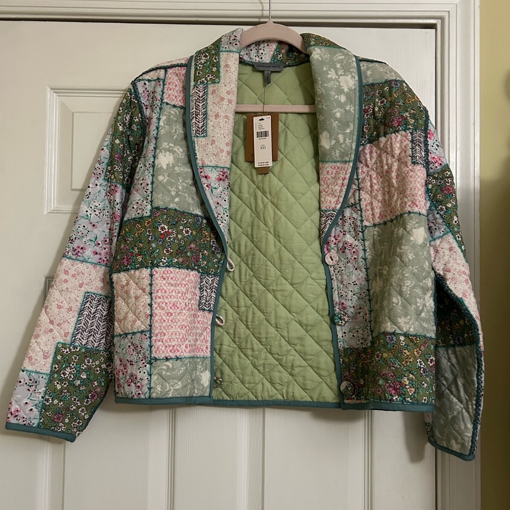 NWT Conditions Apply Printed Quilted Jacket